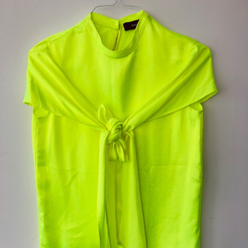 Sies Marjan Nikki Crossover-ties satin-twill top